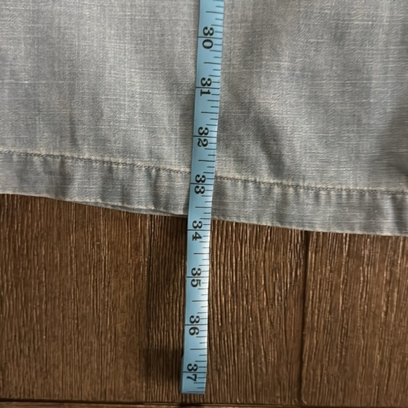 Vineyard Vines Chambray Flutter Sleeve Lace Up Denim Dress‎ Summer Evening - Picture 11 of 11